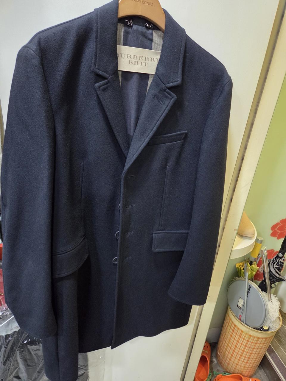버버리 네이비 코트