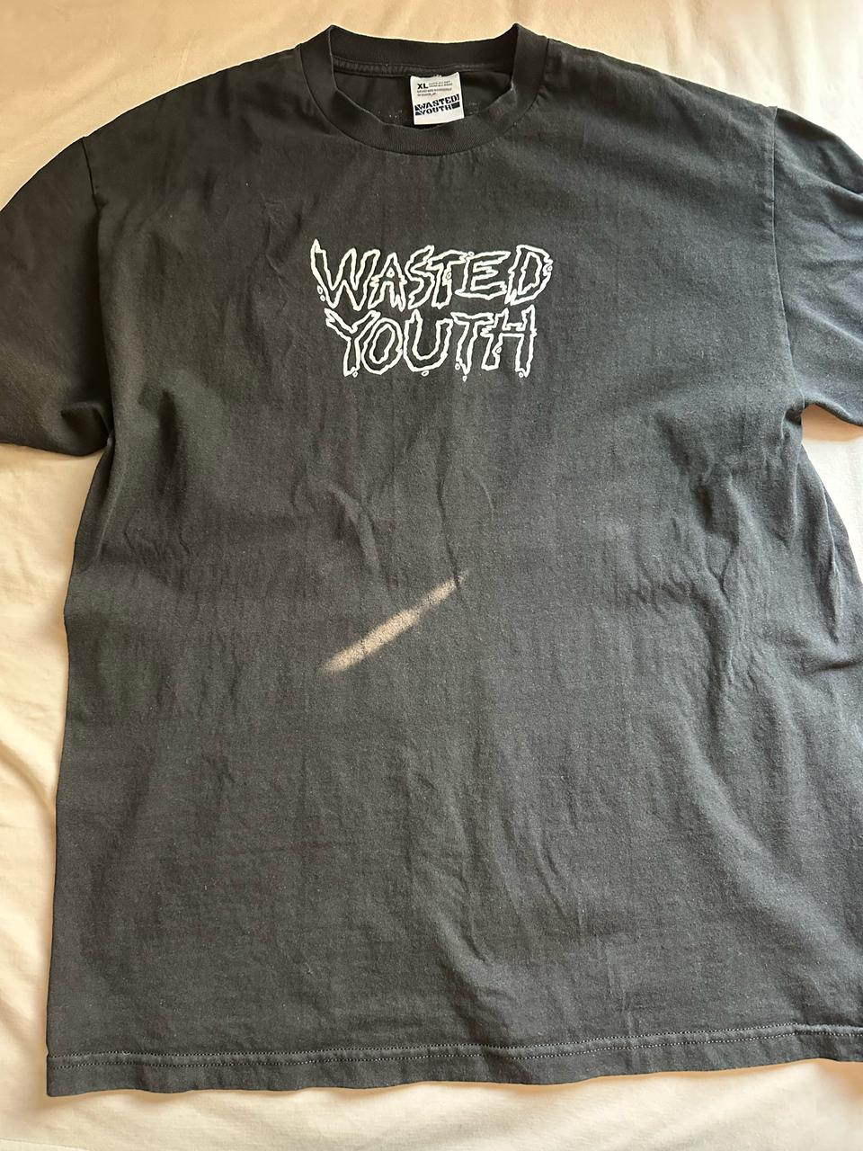 (XL) 웨이스티드 유스 x SFF 반팔 티셔츠