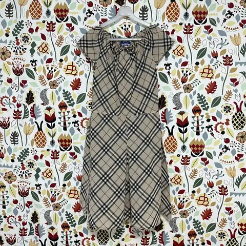 버버리 체크 원피스 36