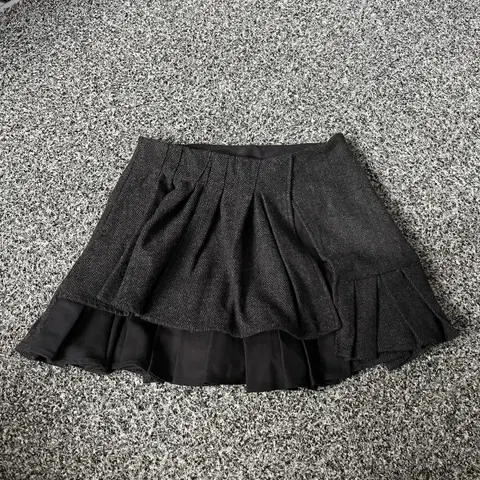 오브제 모직 미니 스커트 새상품