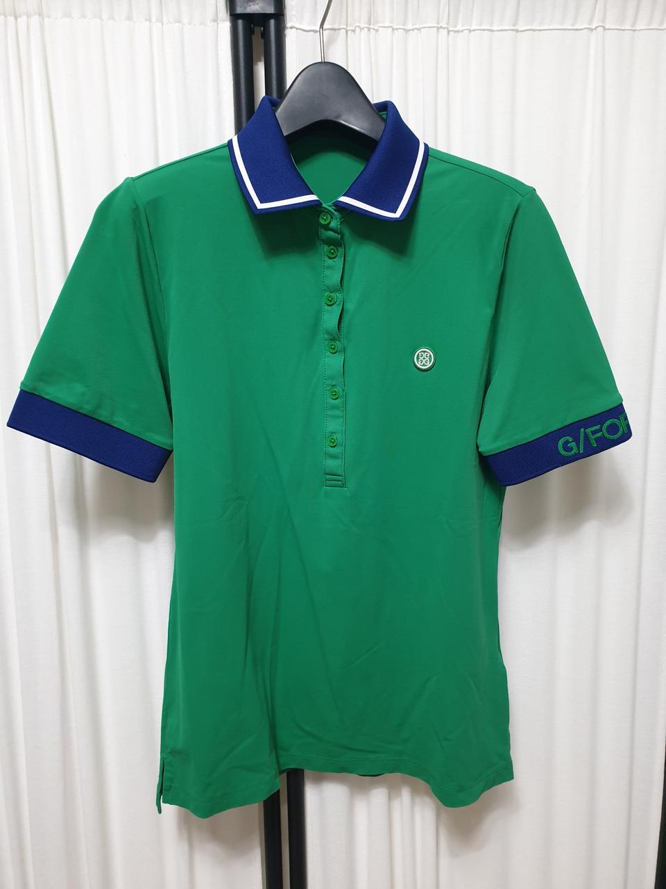 지포어 G/FORE 골프 여성 투톤 칼라 피케 폴로 티셔츠/M