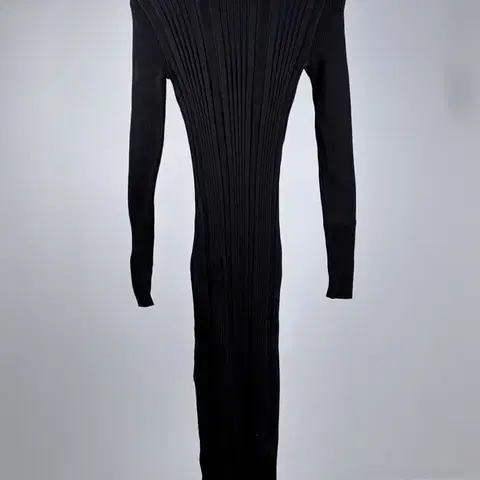 h&m 블랙 골지 롱 니트 원피스 xs