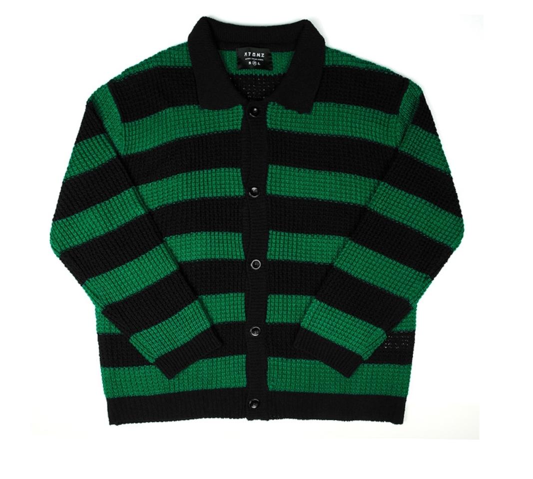 엑스톤즈 스트라이프 니트 가디건 L사이즈
