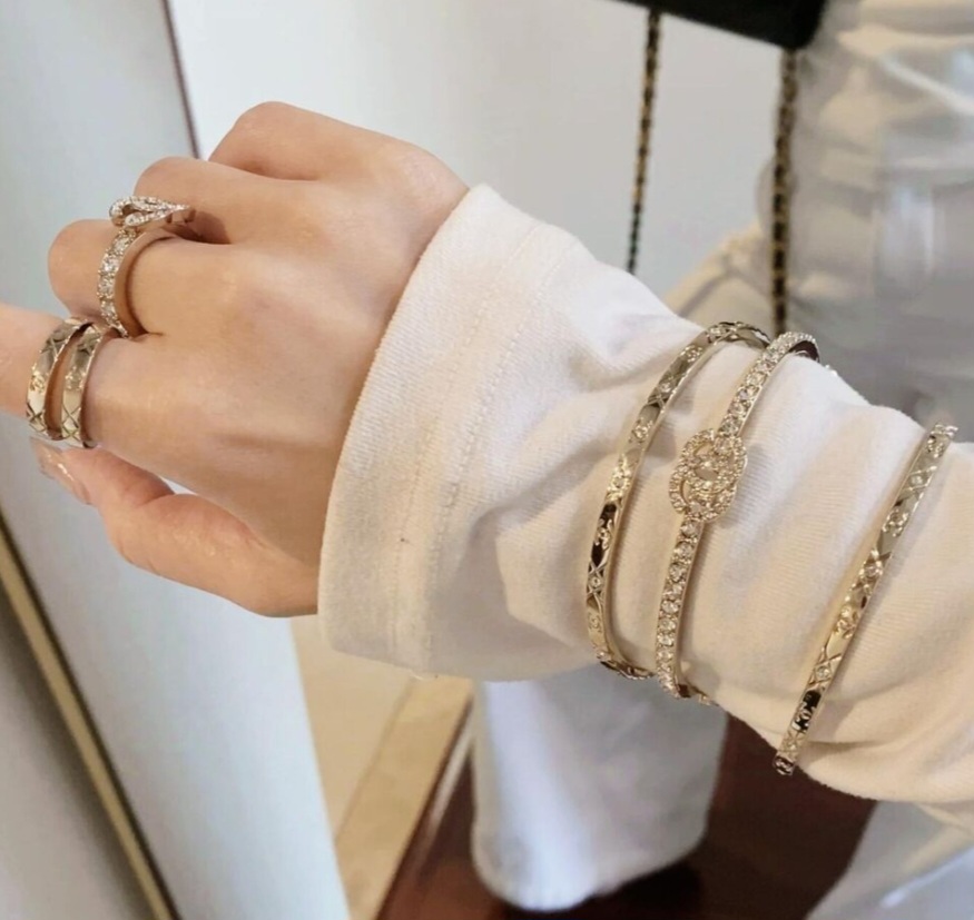 샤넬 뱅글 팔찌 3set