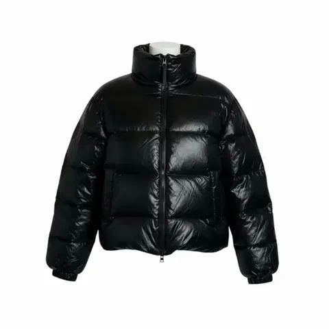 아디다스 유광 숏 패딩 L