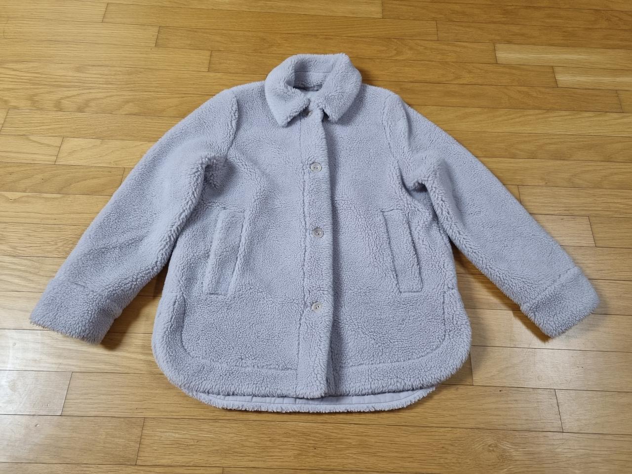 COS 테디 뽀글이 자켓 라벤더