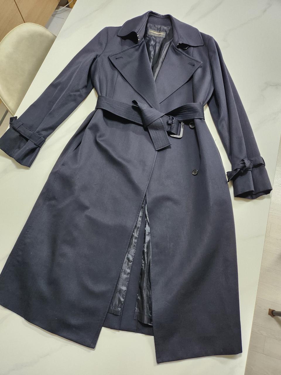 타임 네이비 바바리코트 트렌치코트 (55-날씬66)