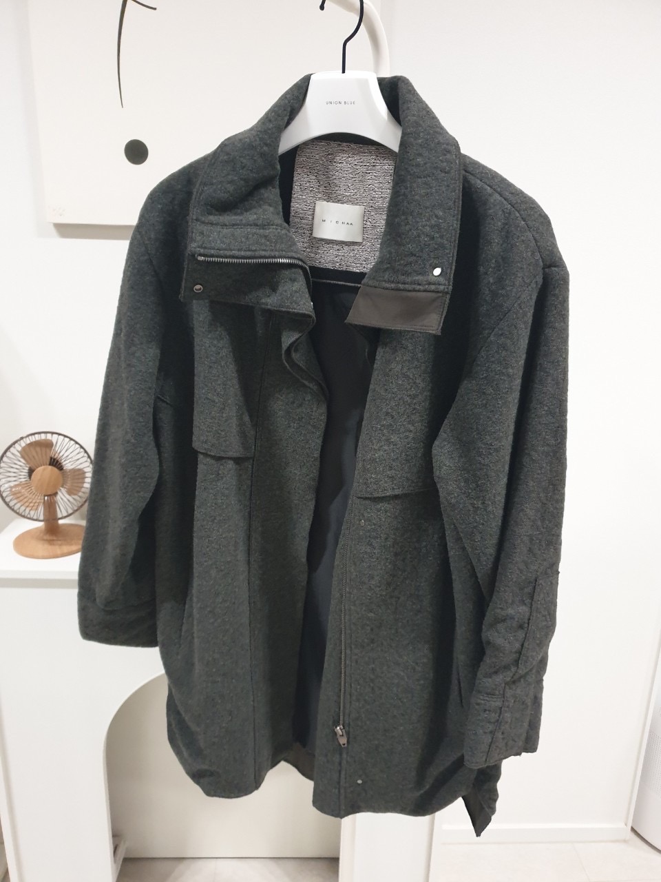 MICHAA 여성 울 코트