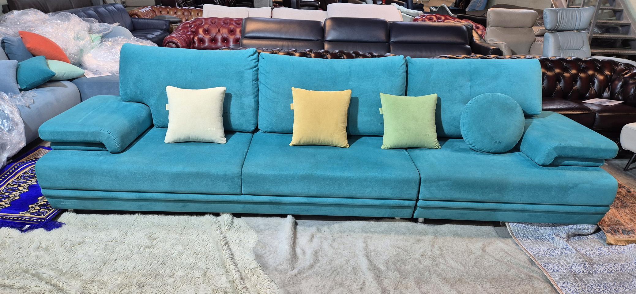 헷세드 플로리아 4인 일자형소파쇼파(드라이클리닝완료)서울경기근거리무료배송