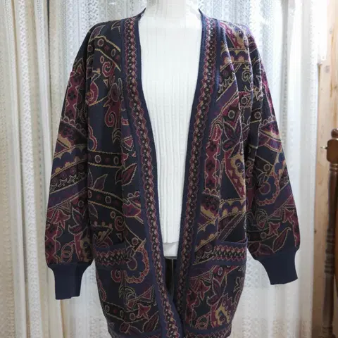 [빈티지] 오버핏 롱 가디건