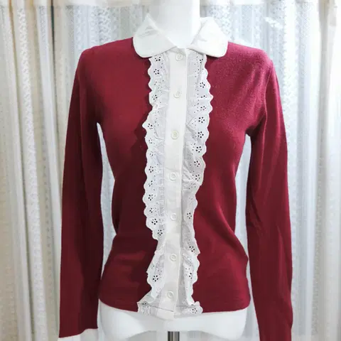 [빈티지] 레이스 포인트 블라우스