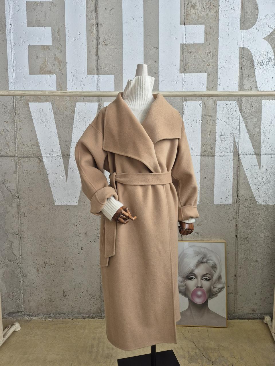 줄로그 핸드메이드 러블리한 울100 롱코트(JK3