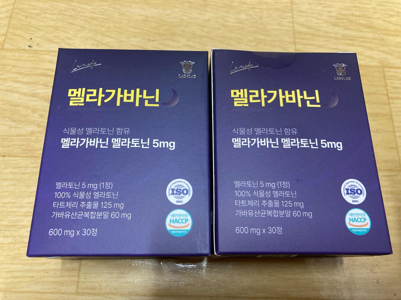 새제품2박스60정) 랩온랩 라메디 멜라가바닌 식물성 멜라토닌 5mg