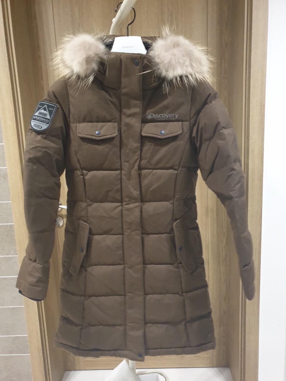 디스커버리 여성 구스 다운 롱패딩 점퍼