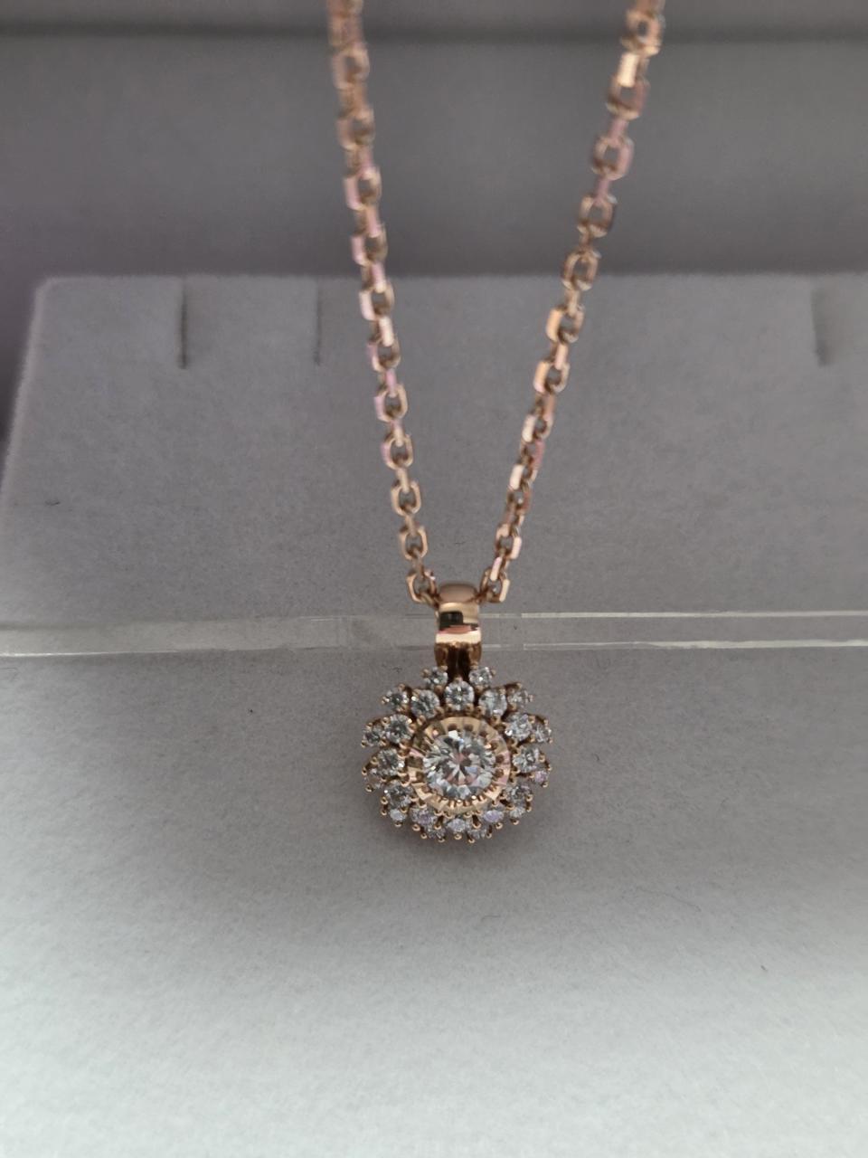 골든듀 글리터링 18k 다이아 2c(2부) 팬던트 (체인제외)