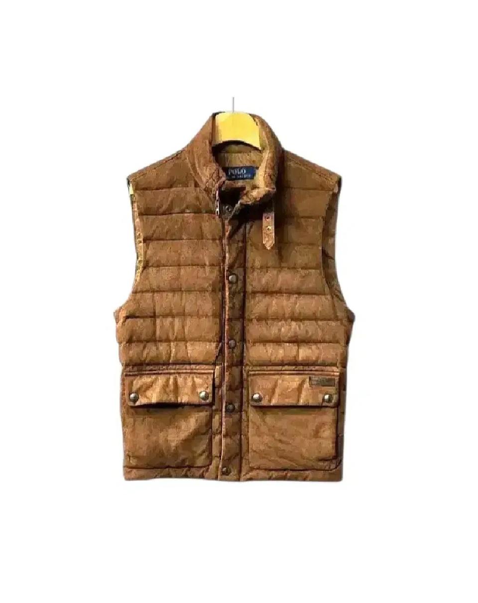 폴로랄프로렌 스웨이드 패딩 조끼 (공용가능