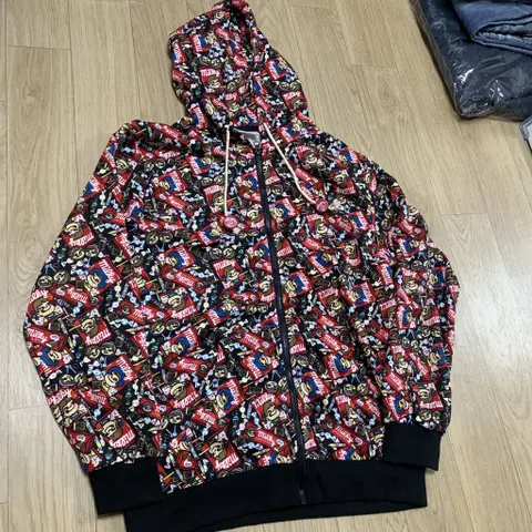 XL)Peko 페코짱 패턴 후드집업