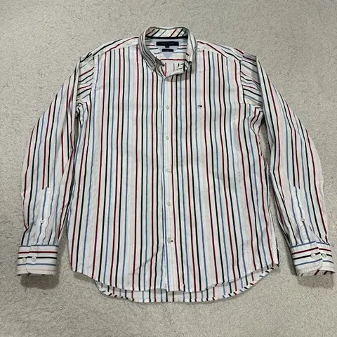 타미힐피거 셔츠 스트라이프 m