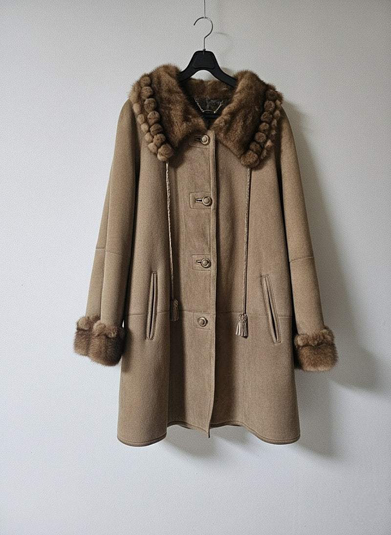 천연밍크 트리밍 천연 양가죽 진도66~77