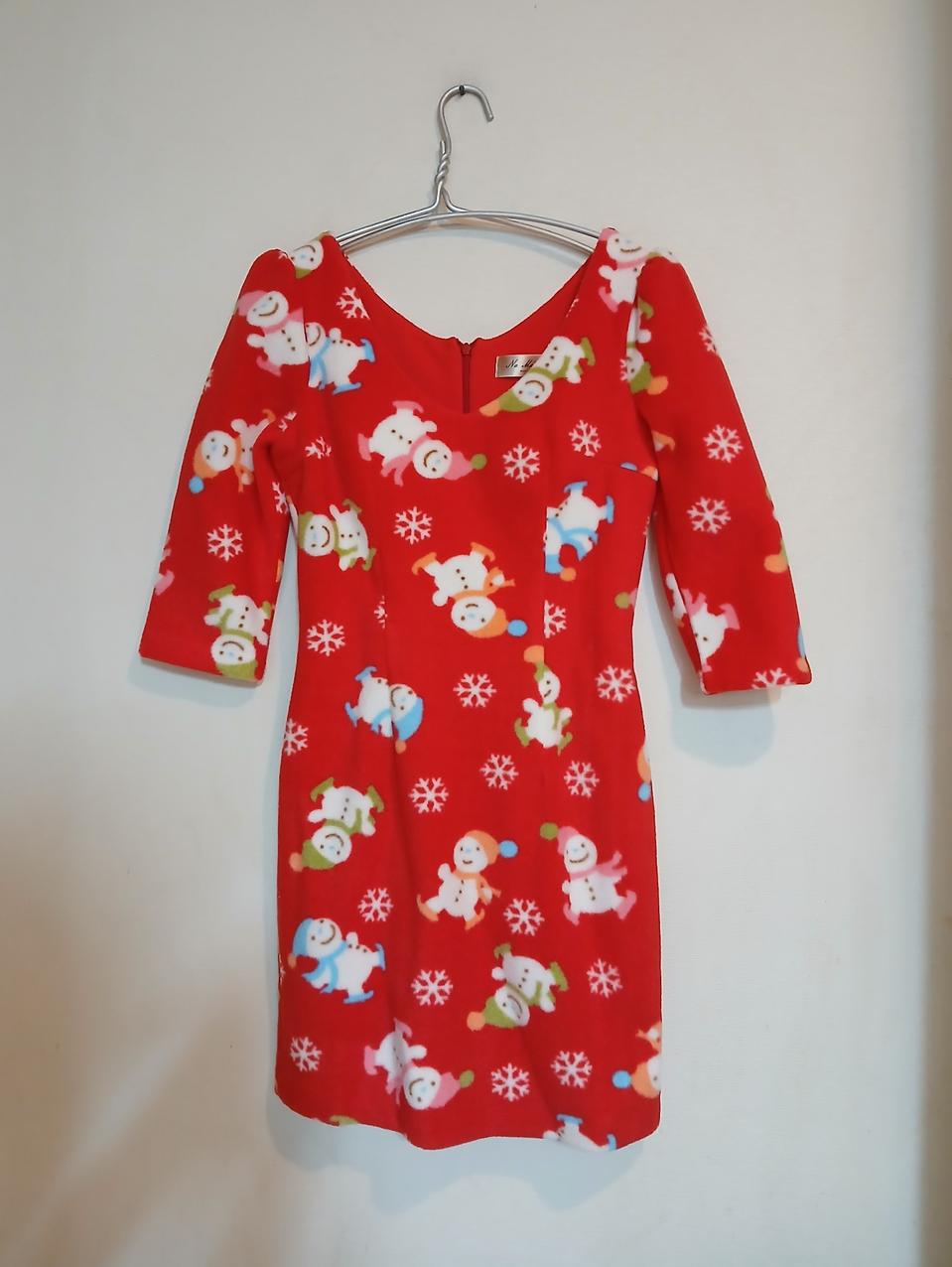 새상품 나롱쥐 원피스 섹시 캡 홀복 크리스마스 드레스 파티 클럽룩 연말룩