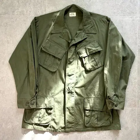 60's 미군 트로피컬 정글 퍼티그 자켓 M-R(100~105)