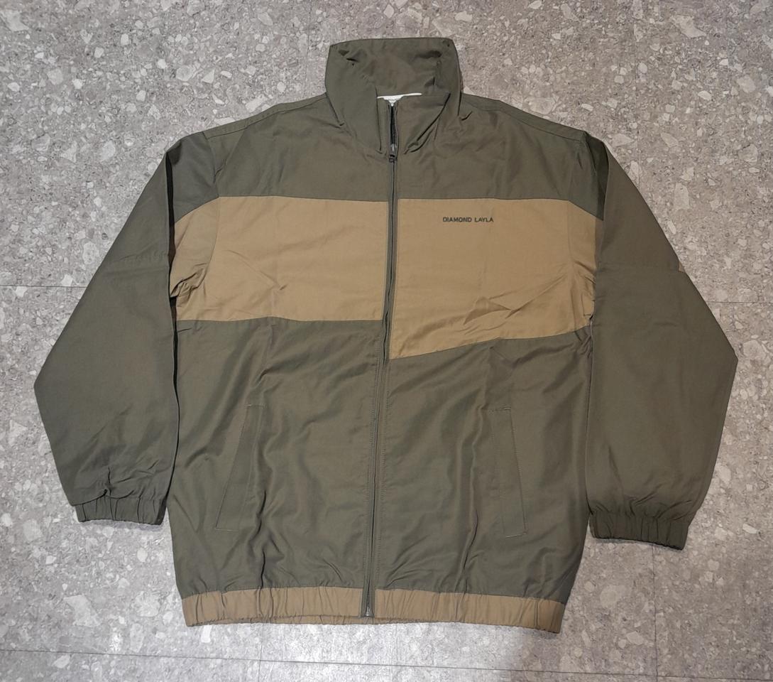 다이아몬드레이라 배색 자켓 카키 (M)
