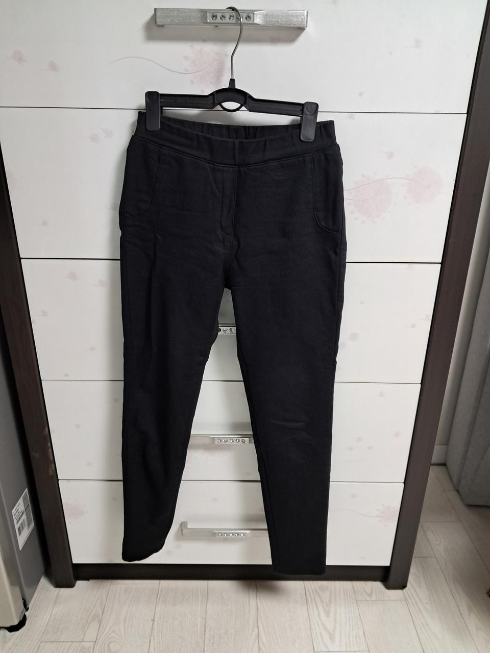 새상품 기모밴딩블랙바지. 부츠속에