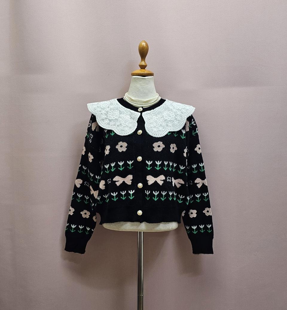 러블리 레이스 빅카라 가디건