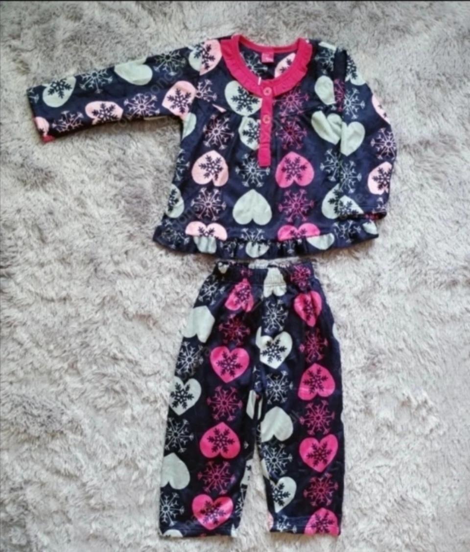 남여 아동 수면내의 상하 세트