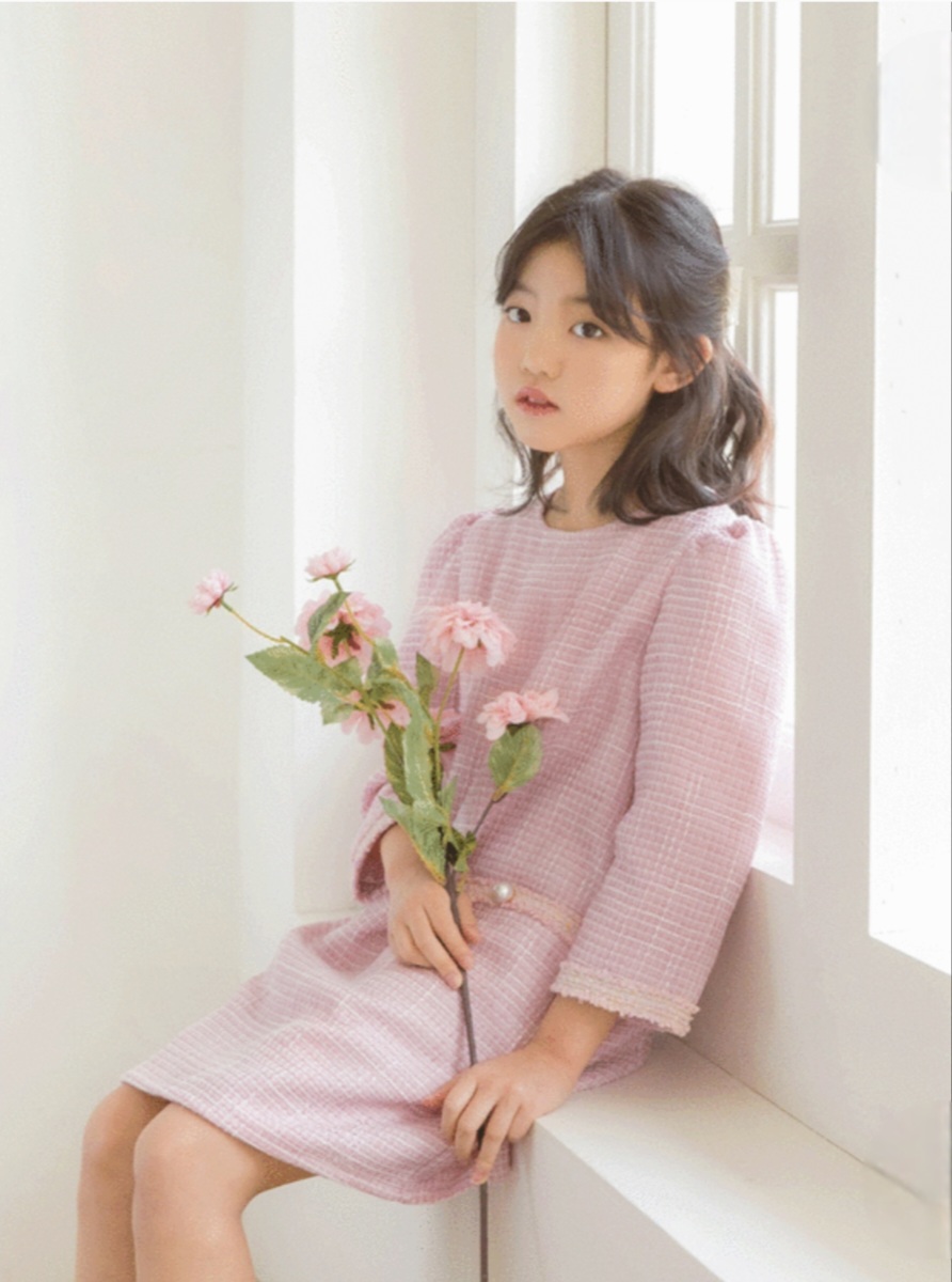 스타일노리터 여아 나쿠 트위드원피스 L(120)사이즈