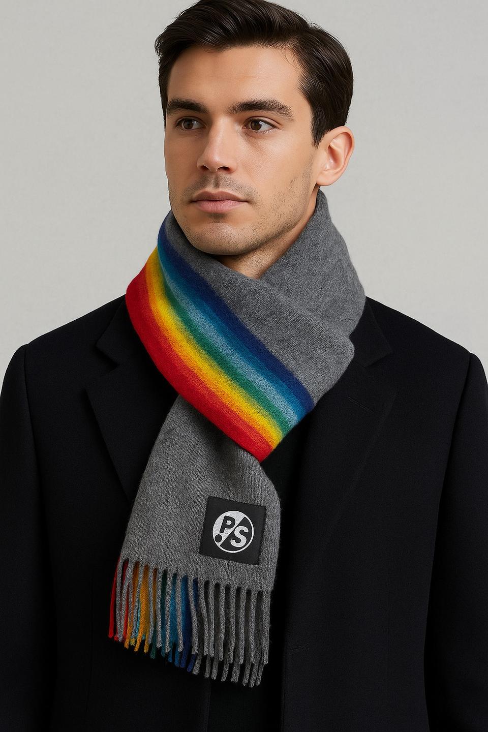 (드라이클리닝)폴스미스 레인보우 울 머플러(Made in Germany)