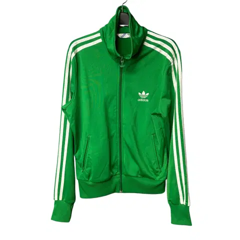 100 아디다스 여성 파이어버드 그린 트랙탑 집업