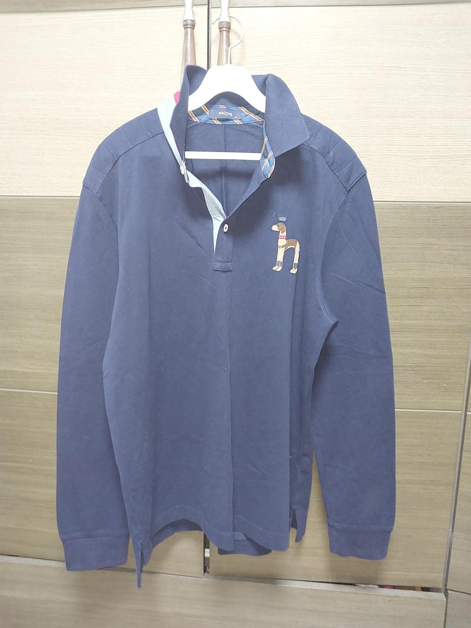 헤지스 110사이즈 폴로긴팔카라