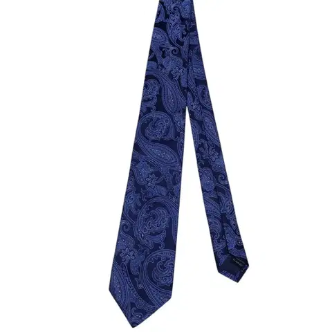 택포) 아쿠아스큐텀 페이즐리 넥타이