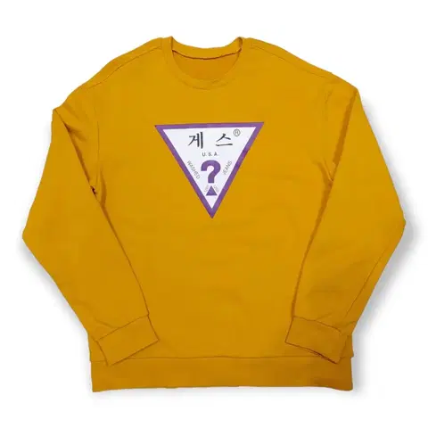 택포) 게스 한글로고 맨투맨 M