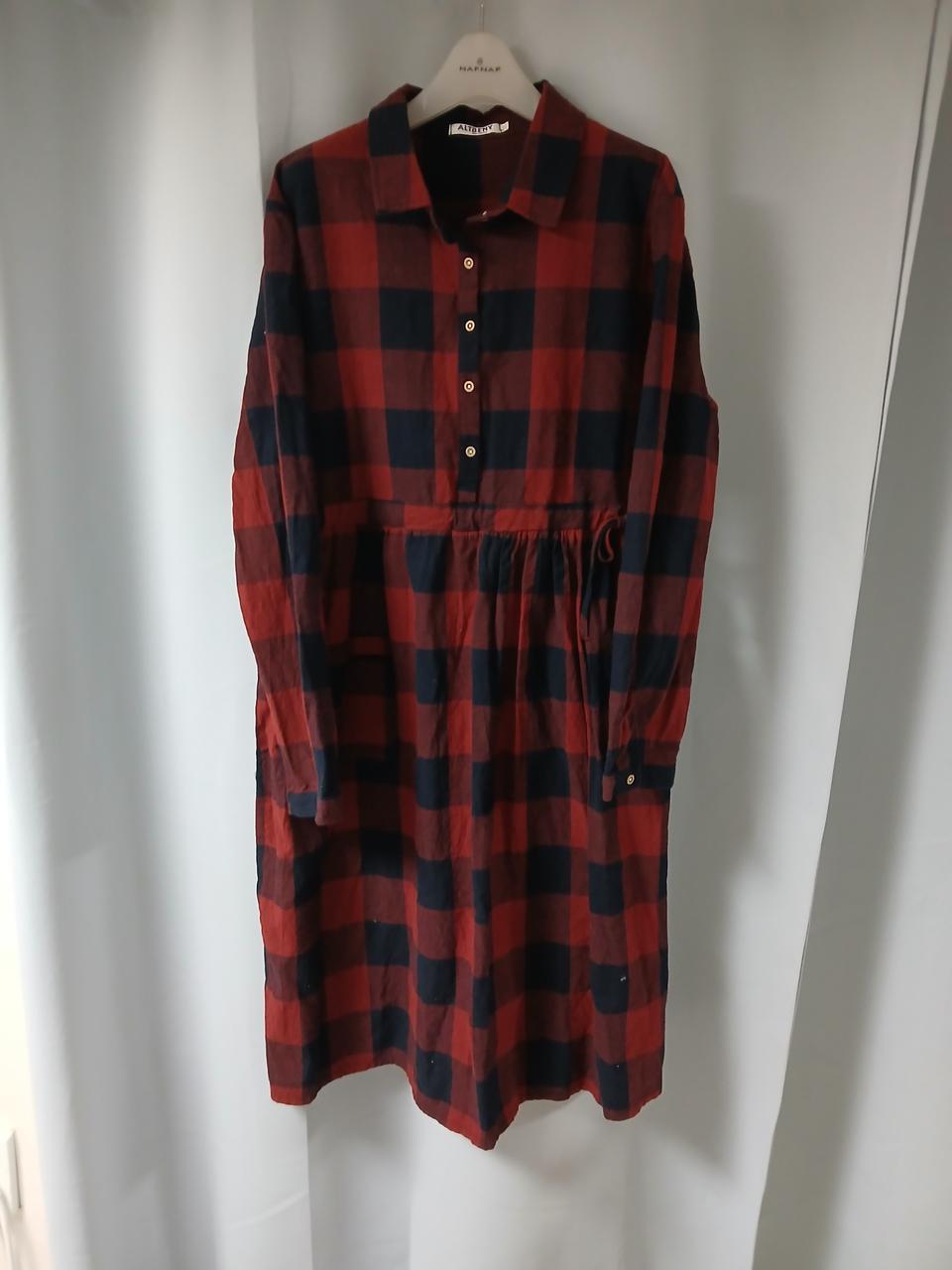 체크 원피스(거의 새거)-2XL