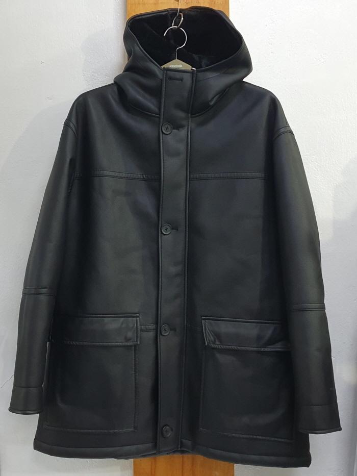 BURKE BELL 남성용 후드 PU 점퍼(105)