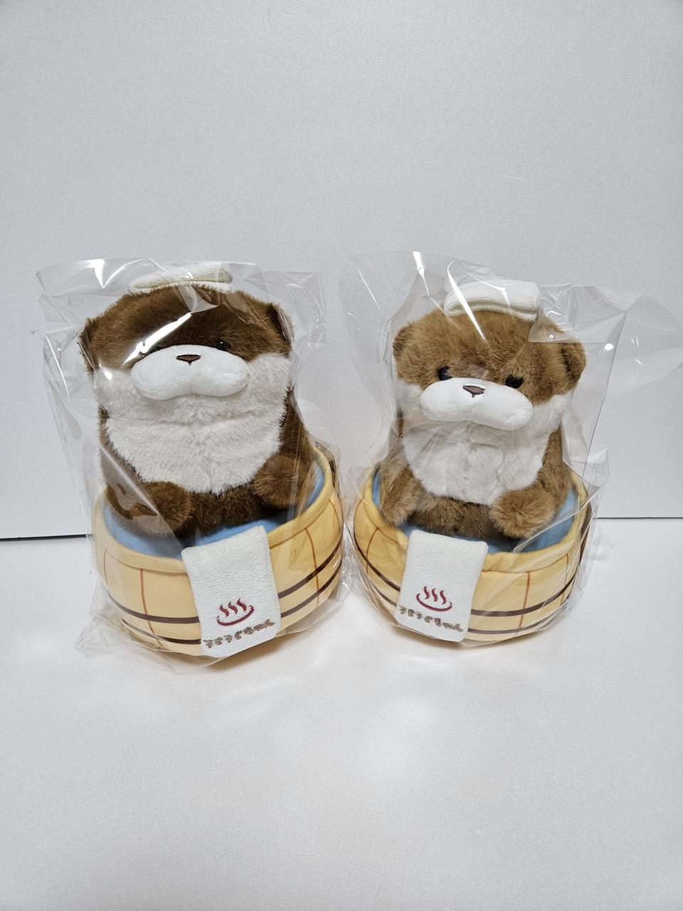 온천 우소우소짱 인형 30cm 수달