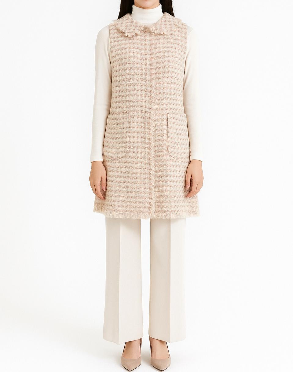 막스마라 MaxMara 트위드 롱 베스트