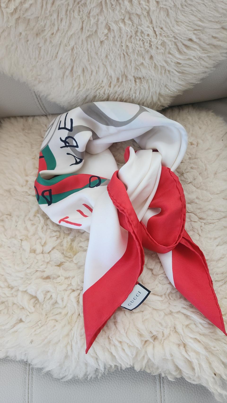 GUCCI 실크 스카프 이탈리아 THE MALL  구찌매장 구매