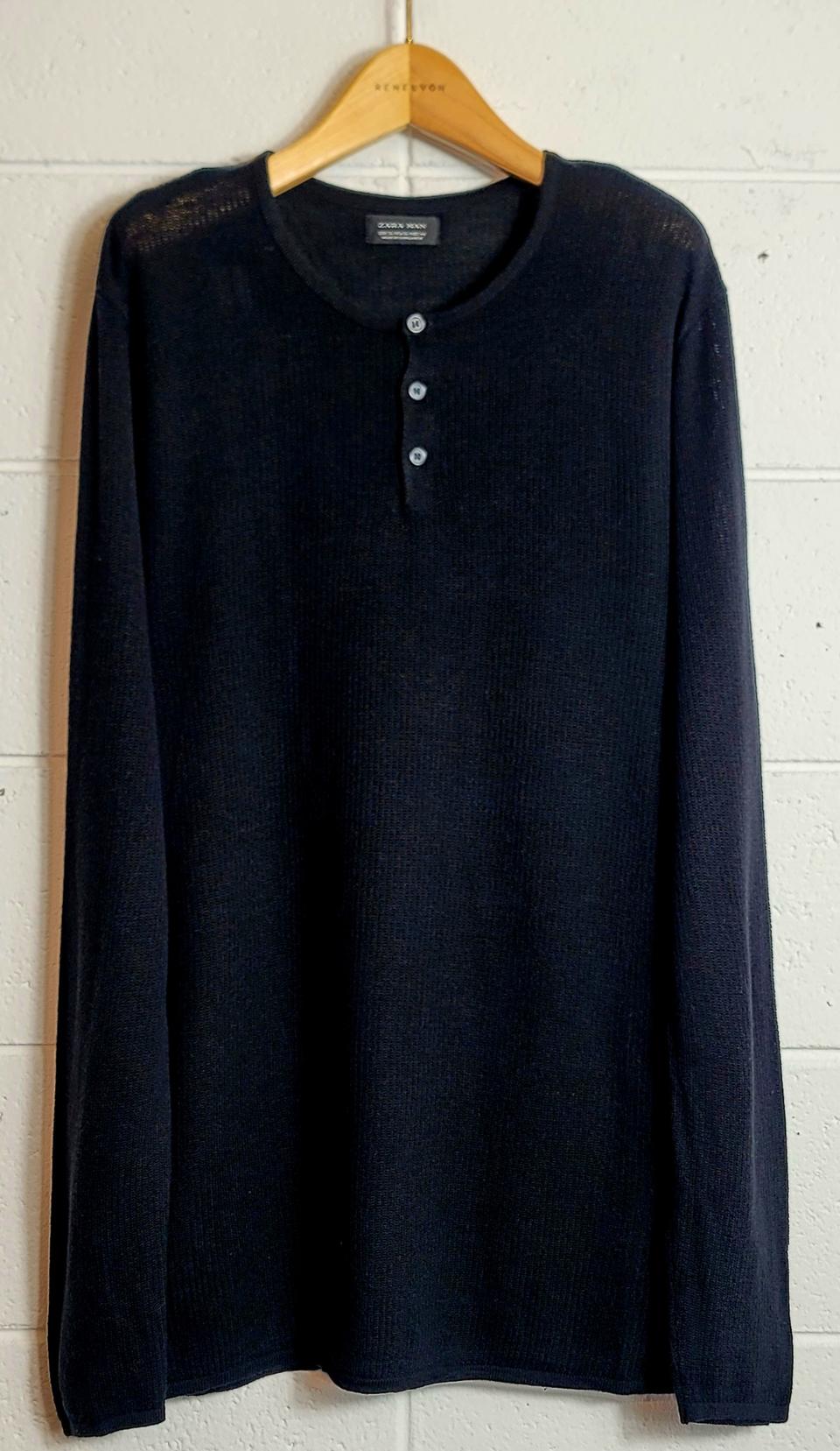 자라(ZARA MAN) 롱슬리브 니트 티셔츠 판매