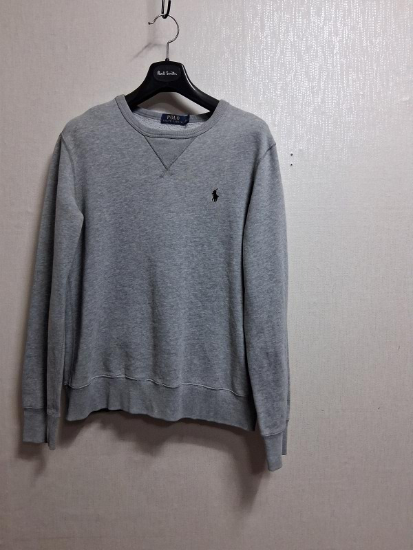 일본구제 폴로 랄프로렌 맨투맨 남성 90 가능 그레이 기모맨투맨티 