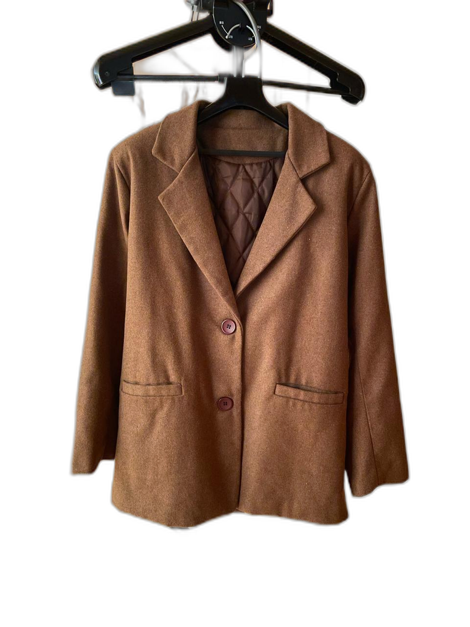 브라운 누빔 자켓