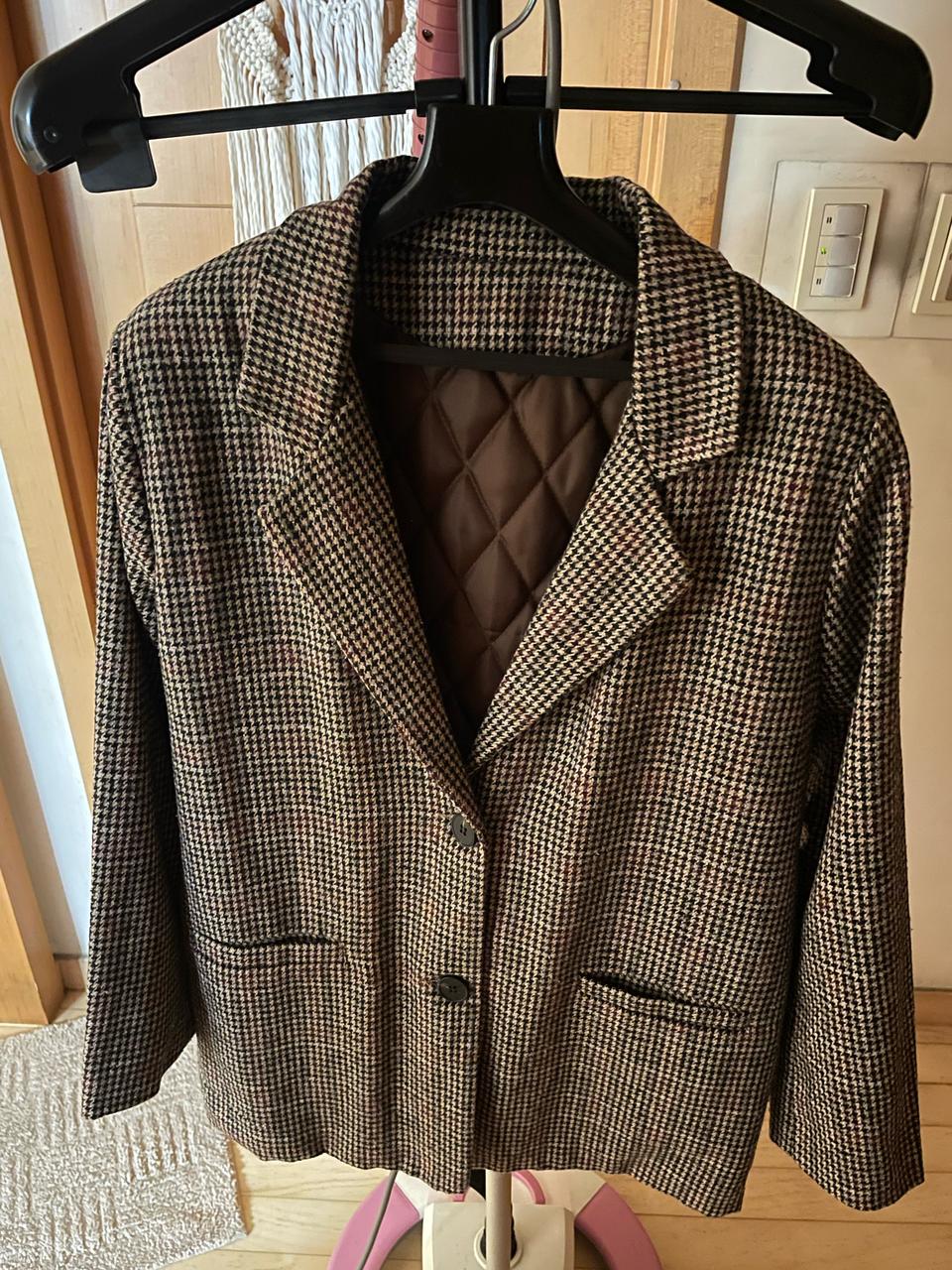 헤링본 누빔 자켓