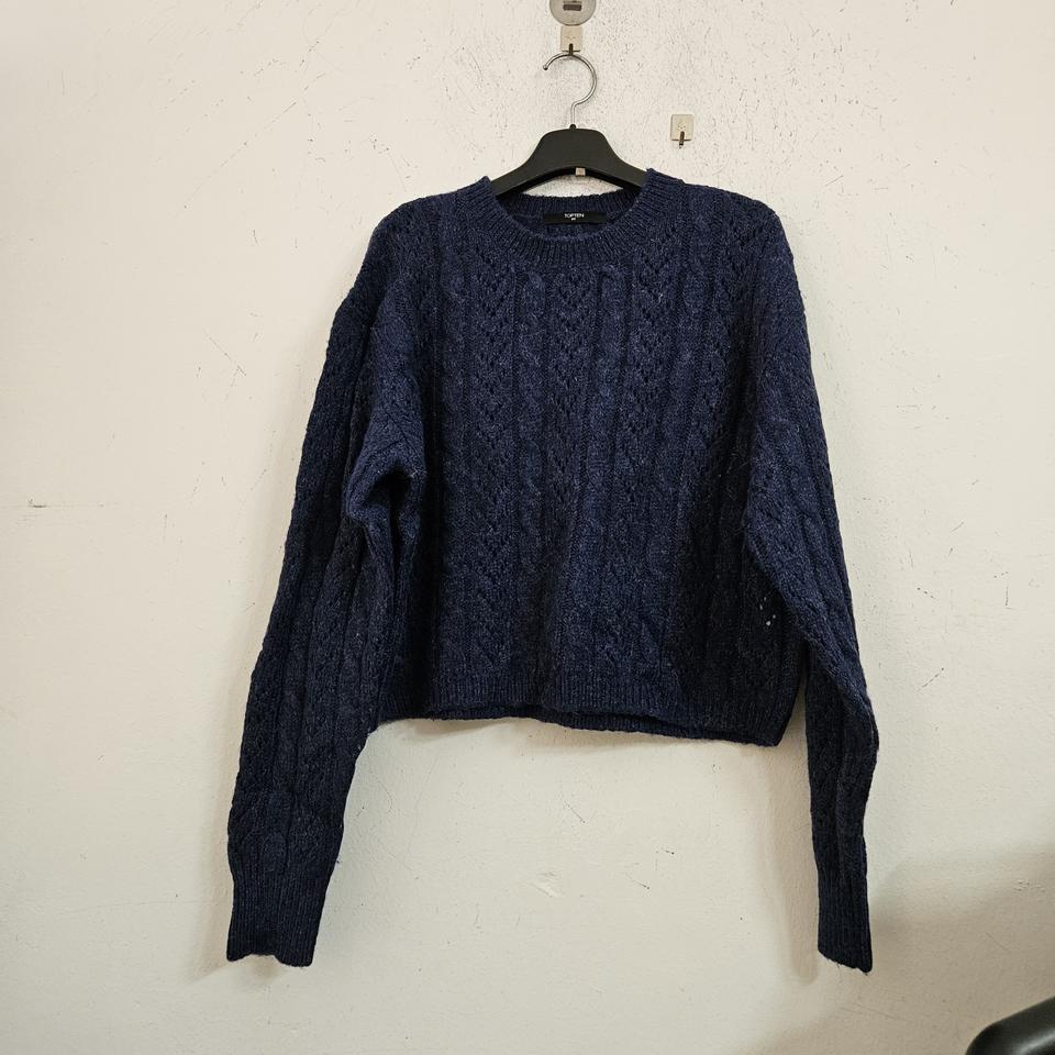 니트펀칭네이비셔츠