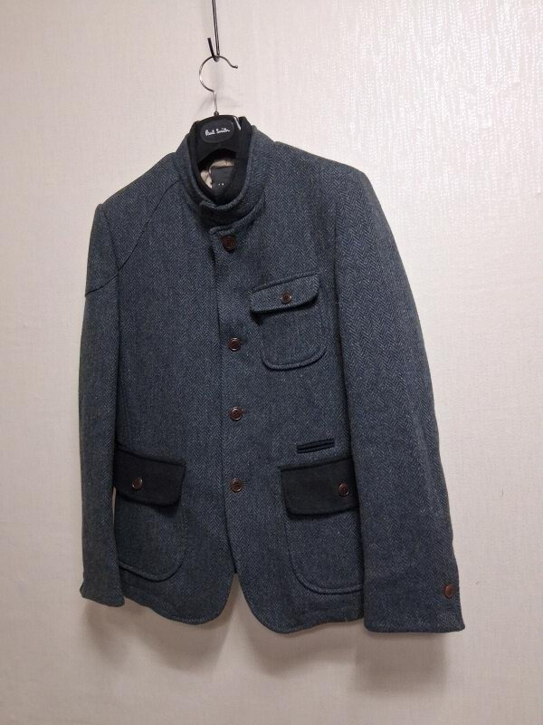 ANDEW  스탠칼라 헤링본모직쟈켓 두터운누빔안감 표기L 실 남성 95