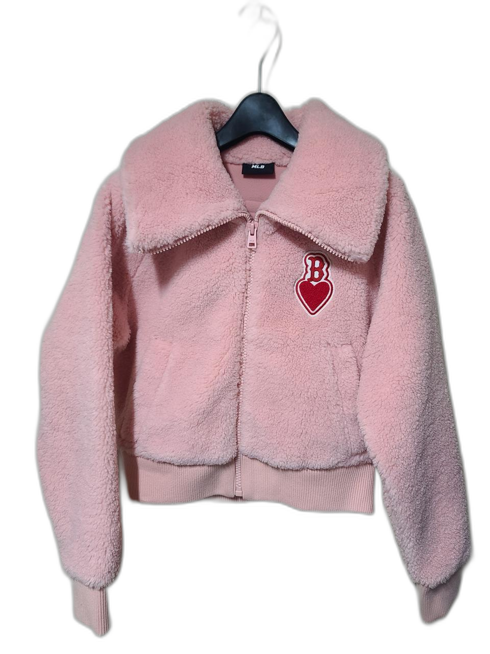 mlb 하트 크롭 후리스