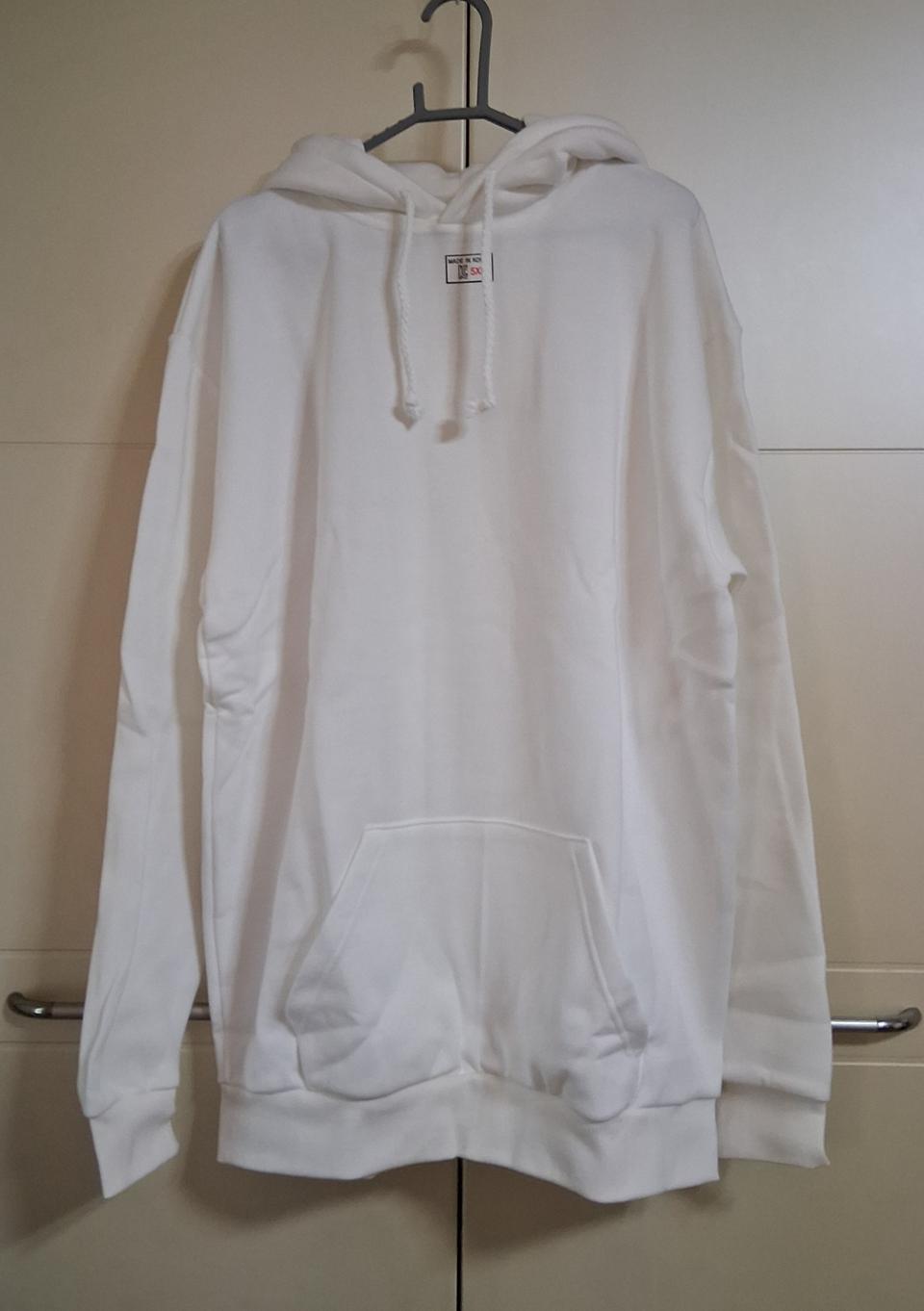흰색 기모 후드티 5XL 빅사이즈 공용