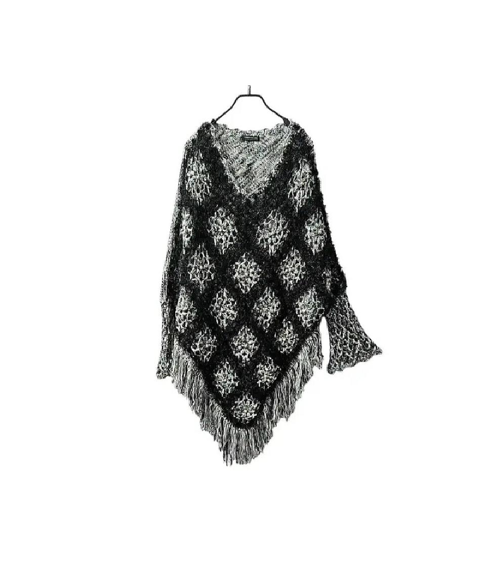 홍콩수입 크로셰 판초 망또 케이프