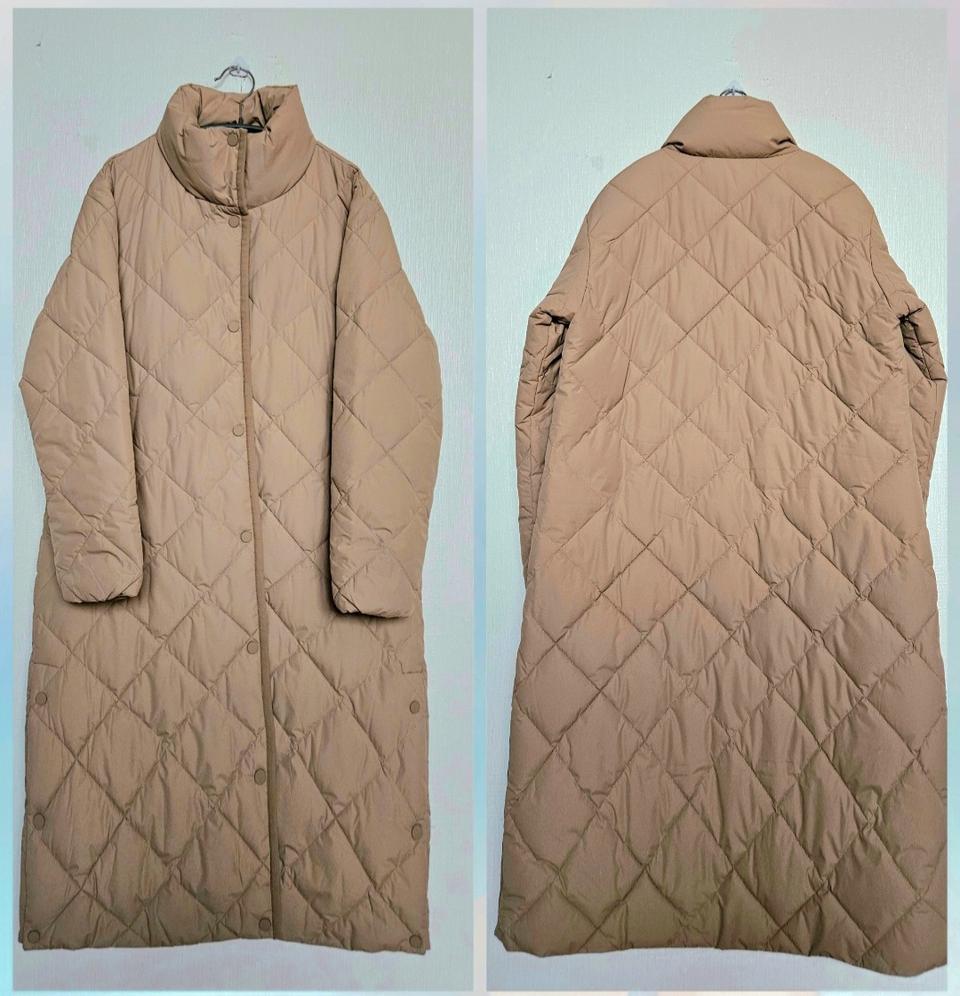퀄팅도톰누빔롱패딩 85.베이지색